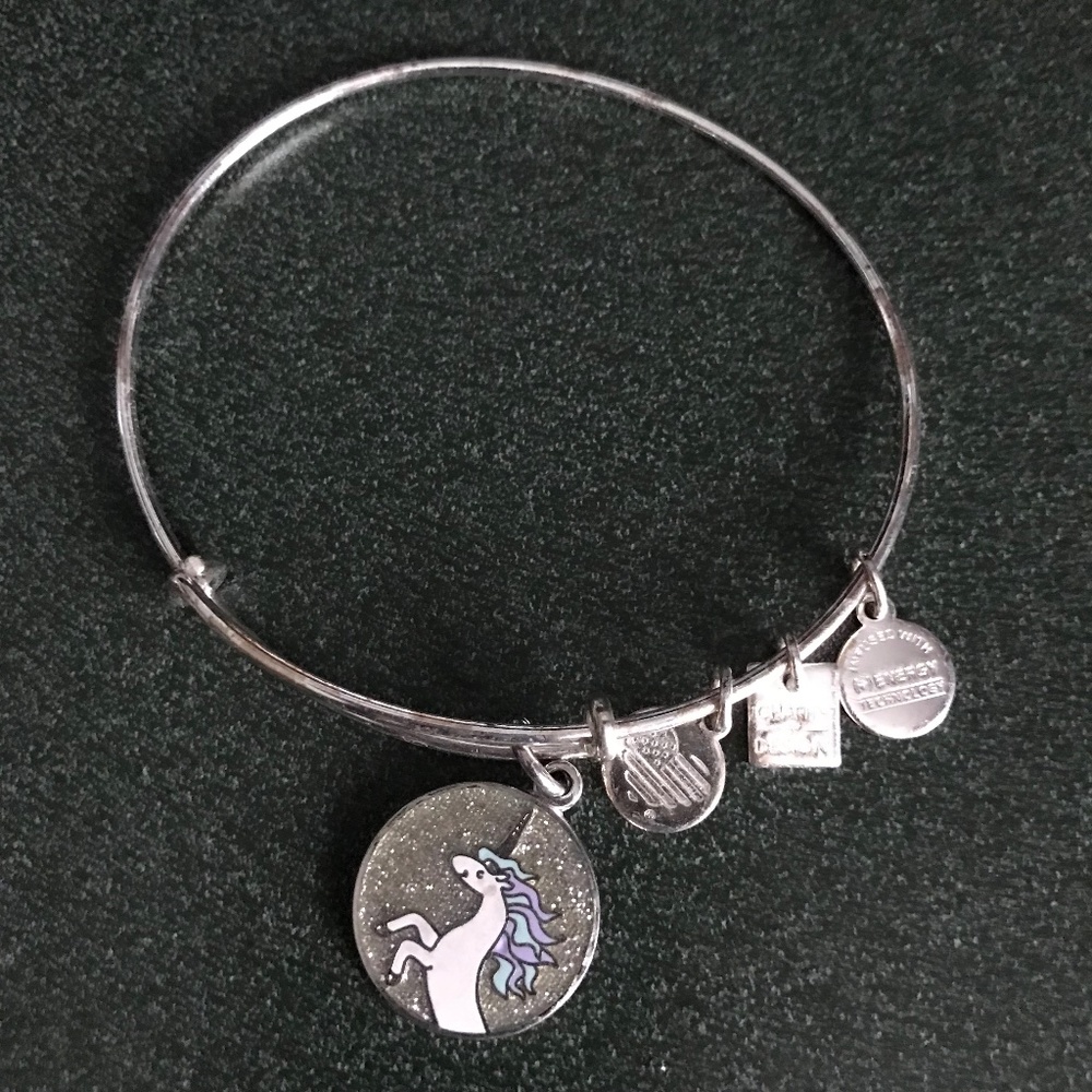 Alex and Ani Expandable Wire Bracelet Unicorn Magic Innocence Healing